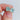 Quadratische Ohrstecker *ORNAMENT hellblau* von Hermoosa