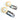 Ovale Statement Ohrringe *Grau-Blau-Golden* von Hermoosa