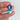 Runde Statement Ohrringe *BLUE* von Hermoosa