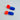 Statement Ohrringe *COLORBLOCK* neonorange/ blau von Hermoosa