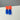 Statement Ohrringe *COLORBLOCK* neonorange/ blau von Hermoosa