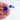 Statement Ohrringe *GLITZERKONFETTI* blau/pink/ golden von Hermoosa