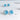 Hellblaue Keramikohrstecker *LINES* von Hermoosa