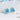 Hellblaue Keramikohrstecker *LINES* von Hermoosa