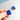 Blaue XXL Keramik Ohrstecker *MAGIC BLUE* von Hermoosa